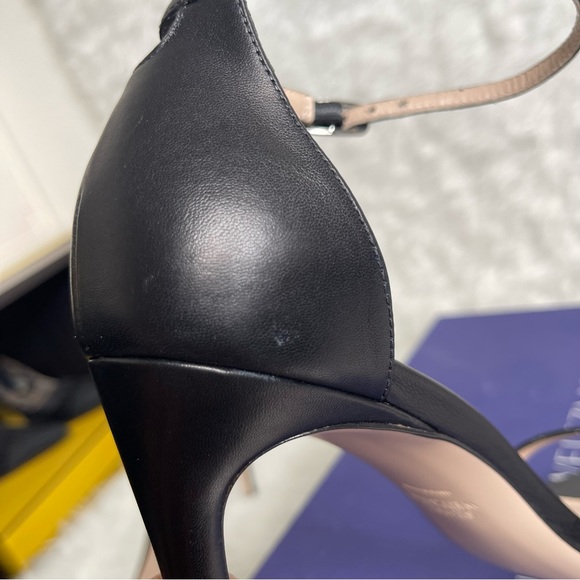 NEW STUART WEITZMAN NUDISTSONG STRAP
SANDAL IN BLACK SIDE 9 - Picture 11 of 15